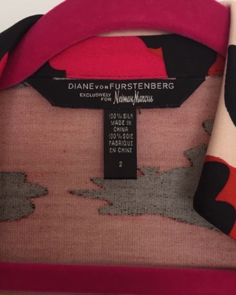 Diane Von Furstenberg Red Wrap Dress - Image 2