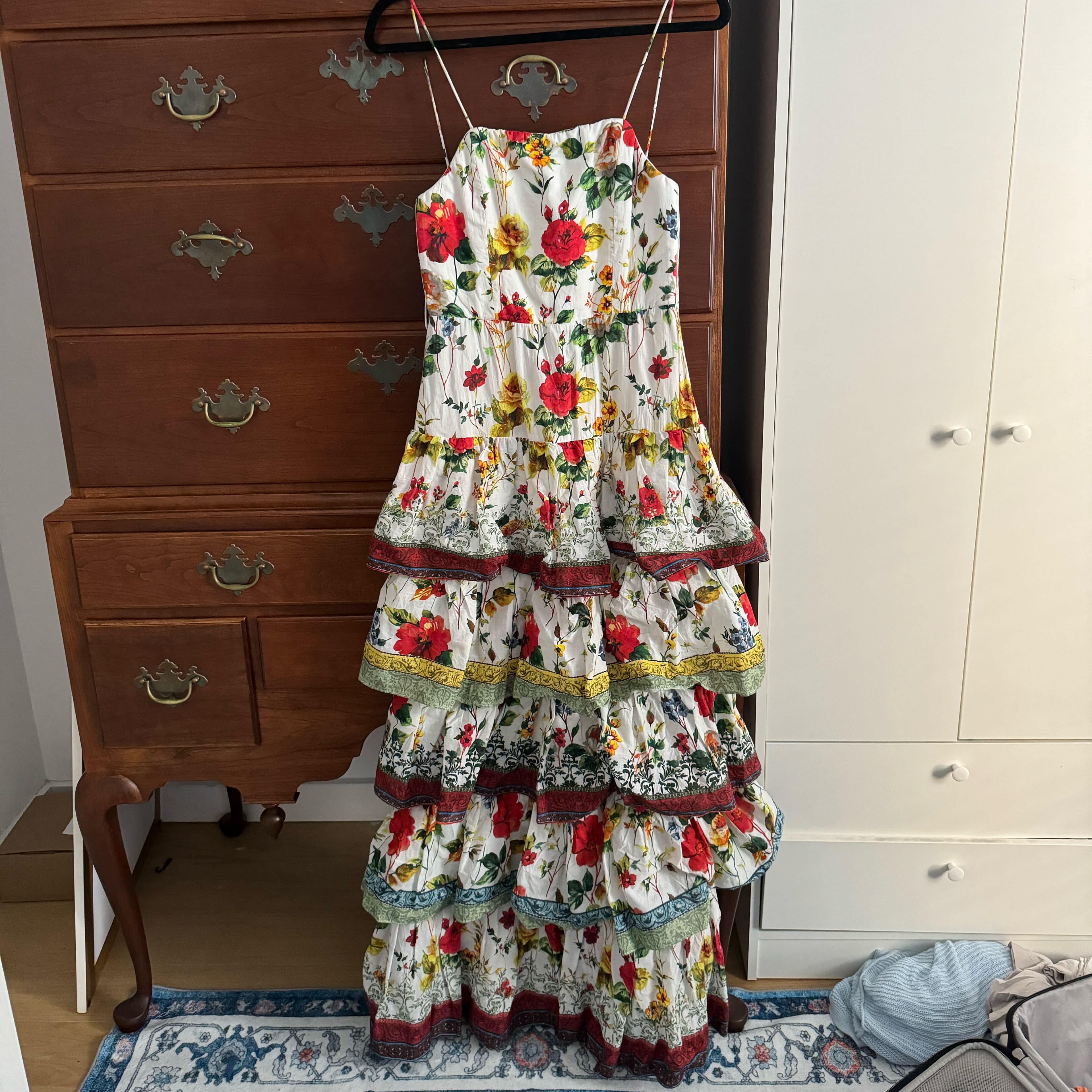 Alice And olivia Floral Tiered Gown - Image 1