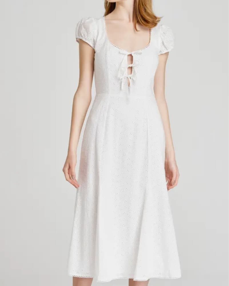 White Midi Dress - Image 2
