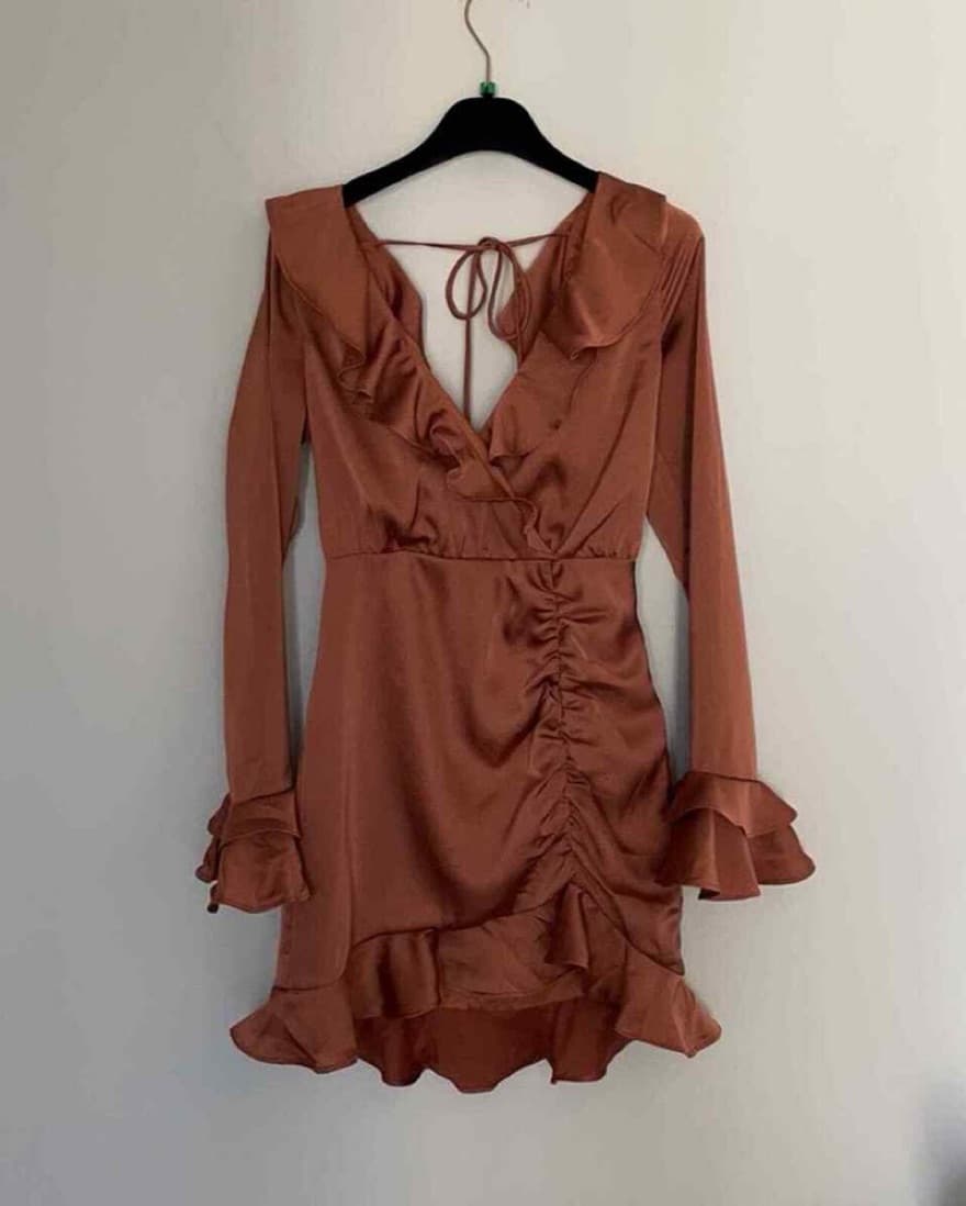 Chic Ruffle Wrap Dress - Image 2