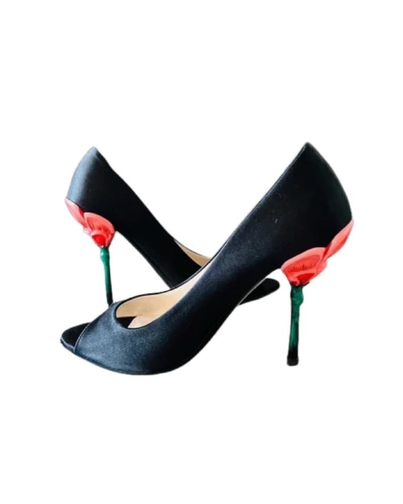 Prada S/S 2008 Rose Heels - Image 1