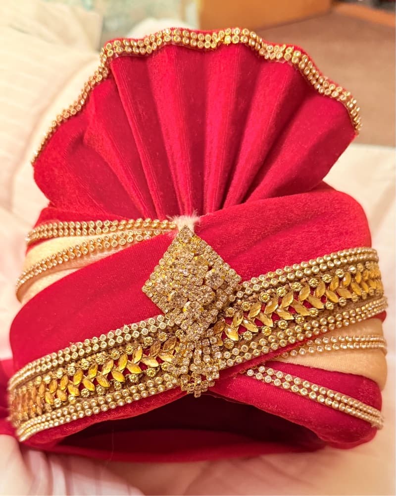 MEN - Groom Velvet Headpiece (turban) - Image 2