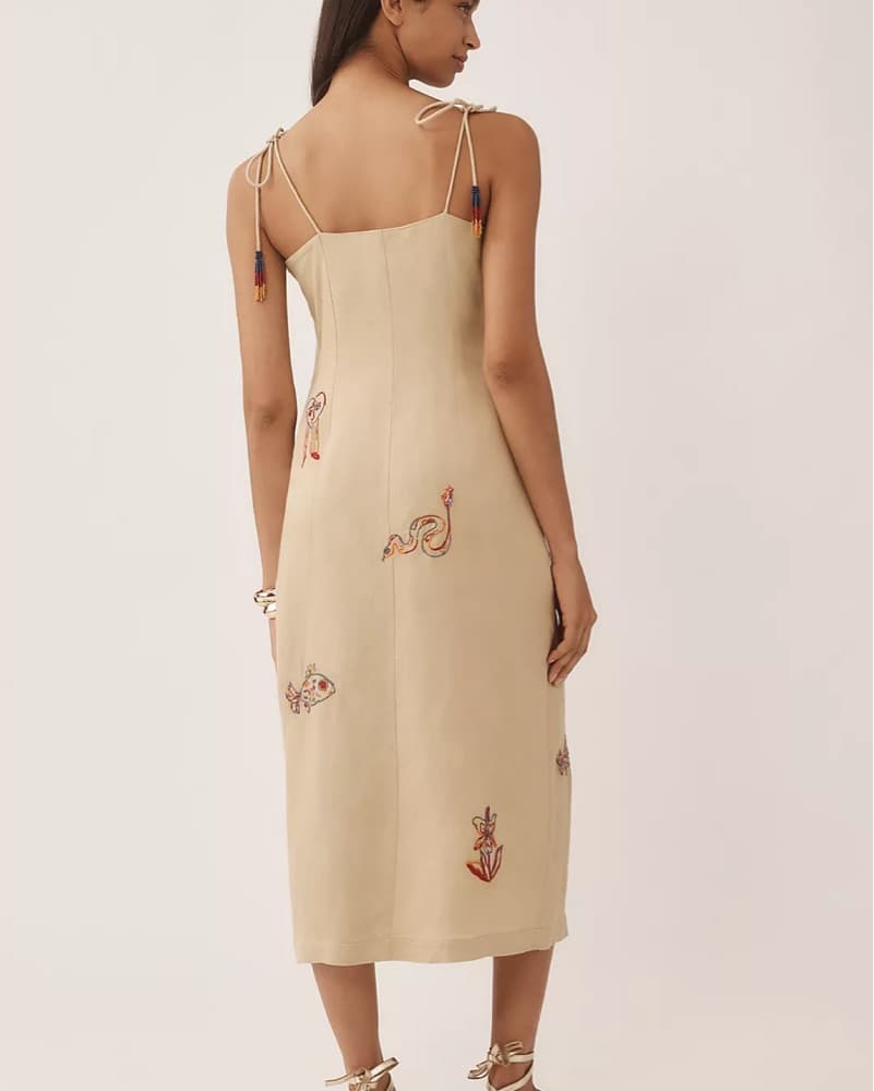 Farm Rio x Anthropologie Linen Dress - Image 3