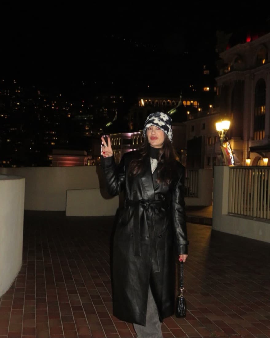 Faux Leather Trench - Image 2