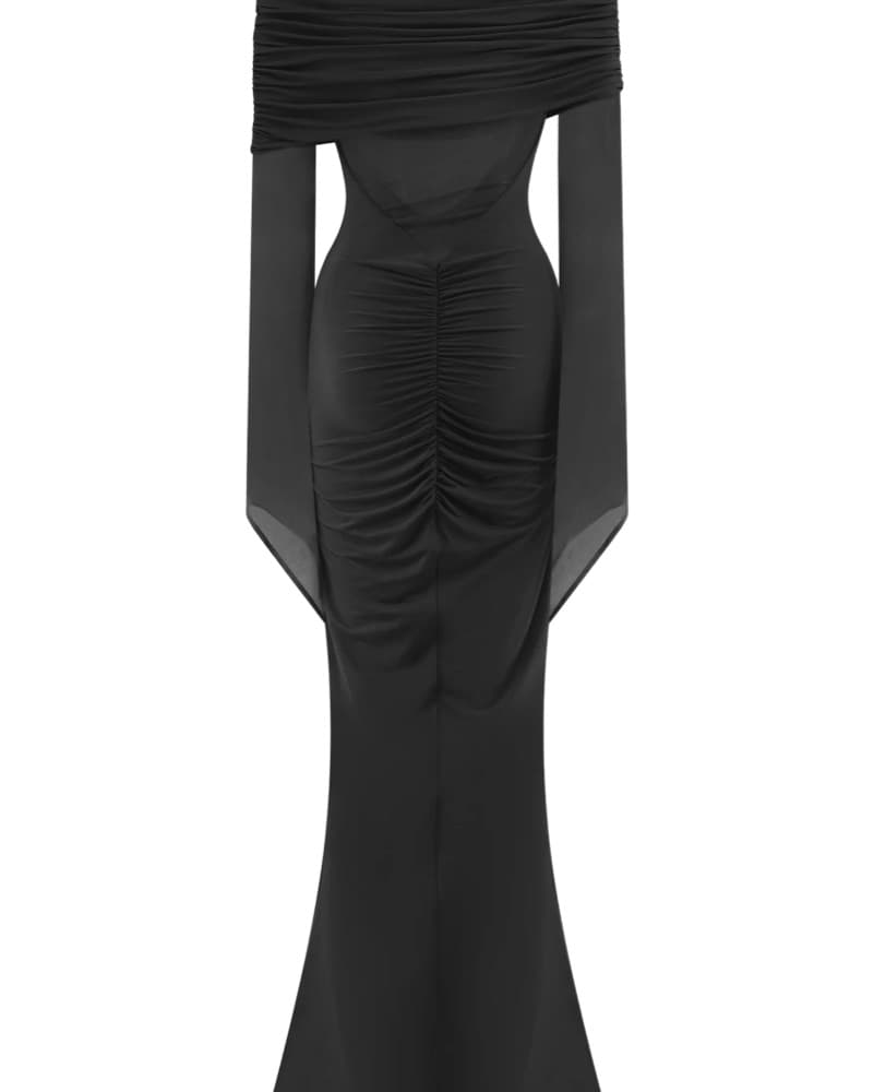 Kaitlin One Shoulder Slink Meshki Dress - Image 4