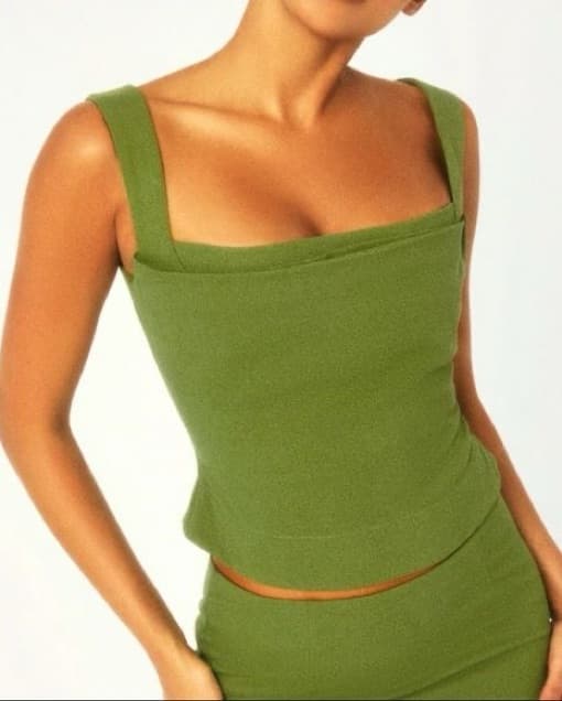Green Miaou Imogene Corset Top - Image 2
