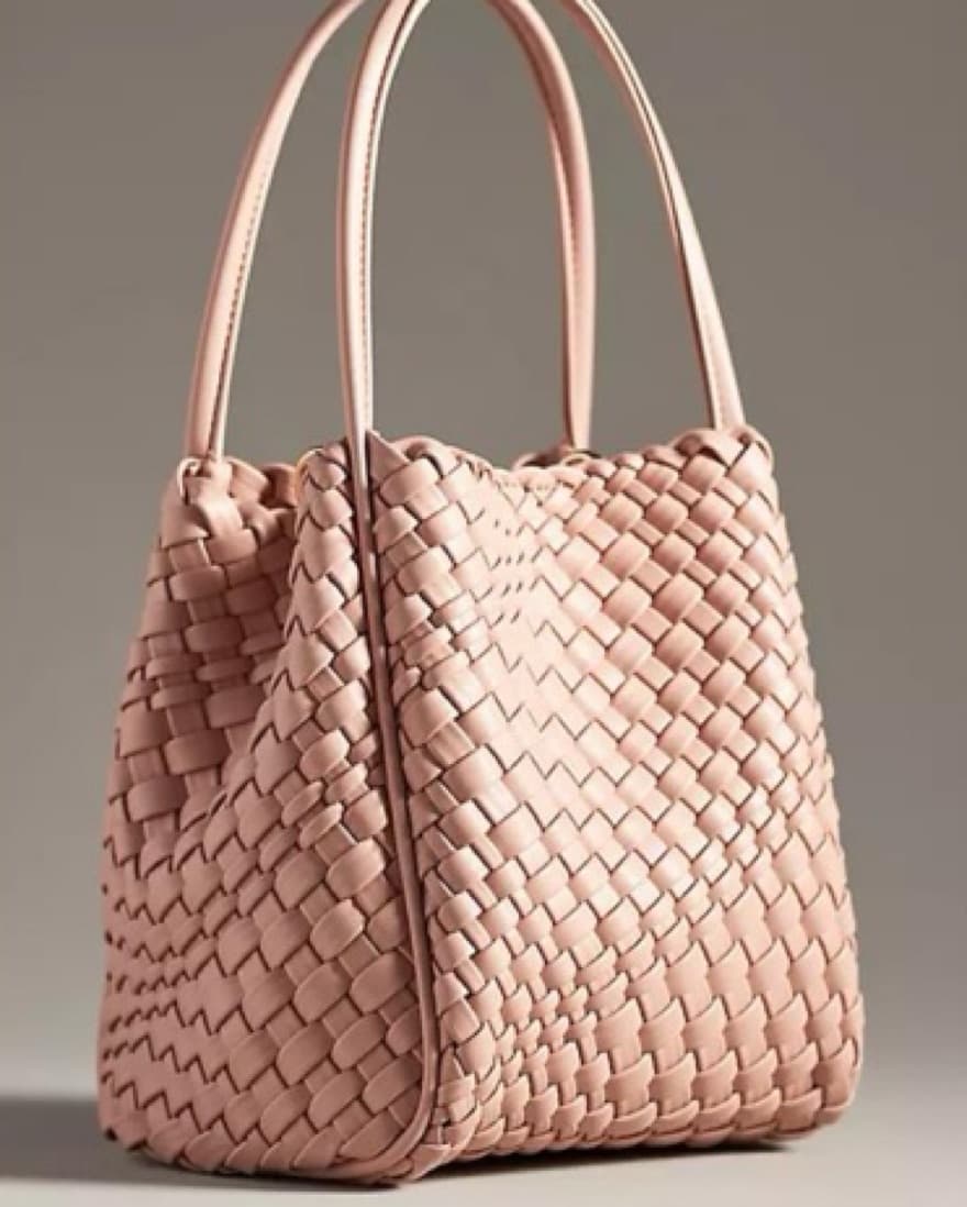 Anthropologie Woven Mini Hollace Tote - Image 2