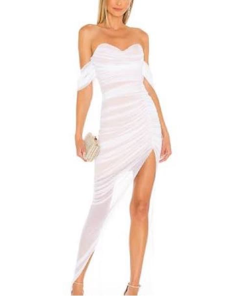 x REVOLVE Dita Mesh Gown in White & Nude - Image 2