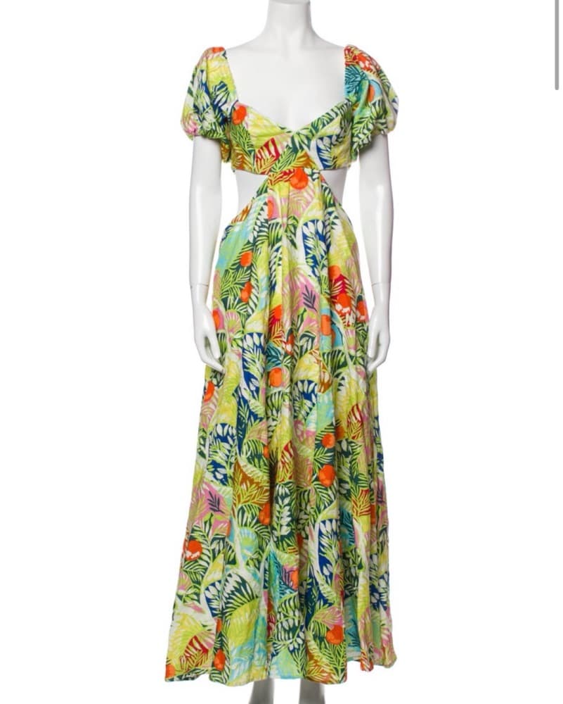 Staud Tropical Print Maxi Dress - Image 3