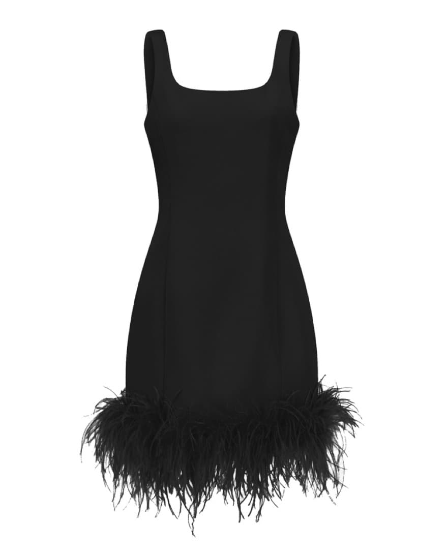 Black Feather Dress - Image 1