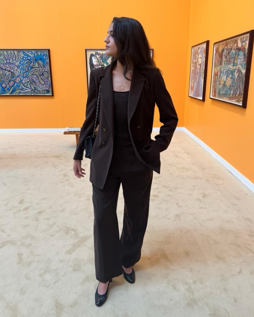 Brown Pinstripe Suit - Image 3