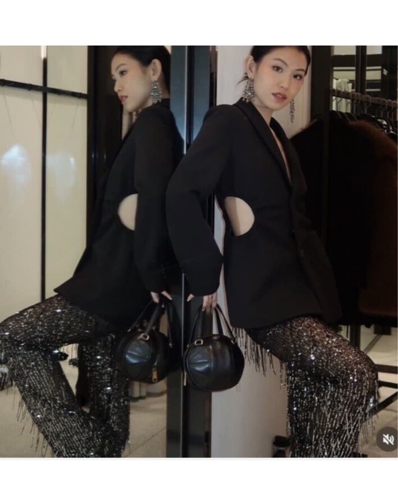 Zara- Fringe Sequin Leggings - Image 5