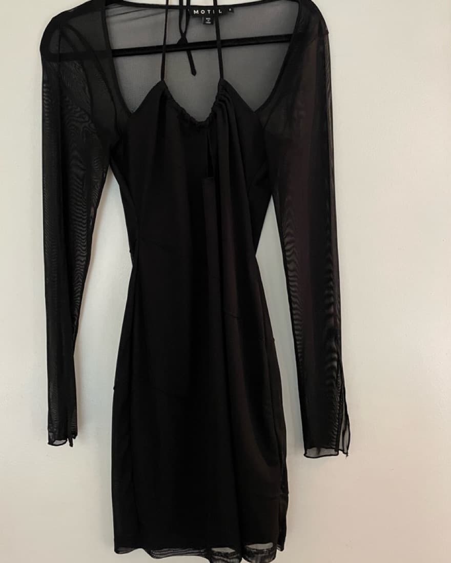 Black Mini Dress - Image 2