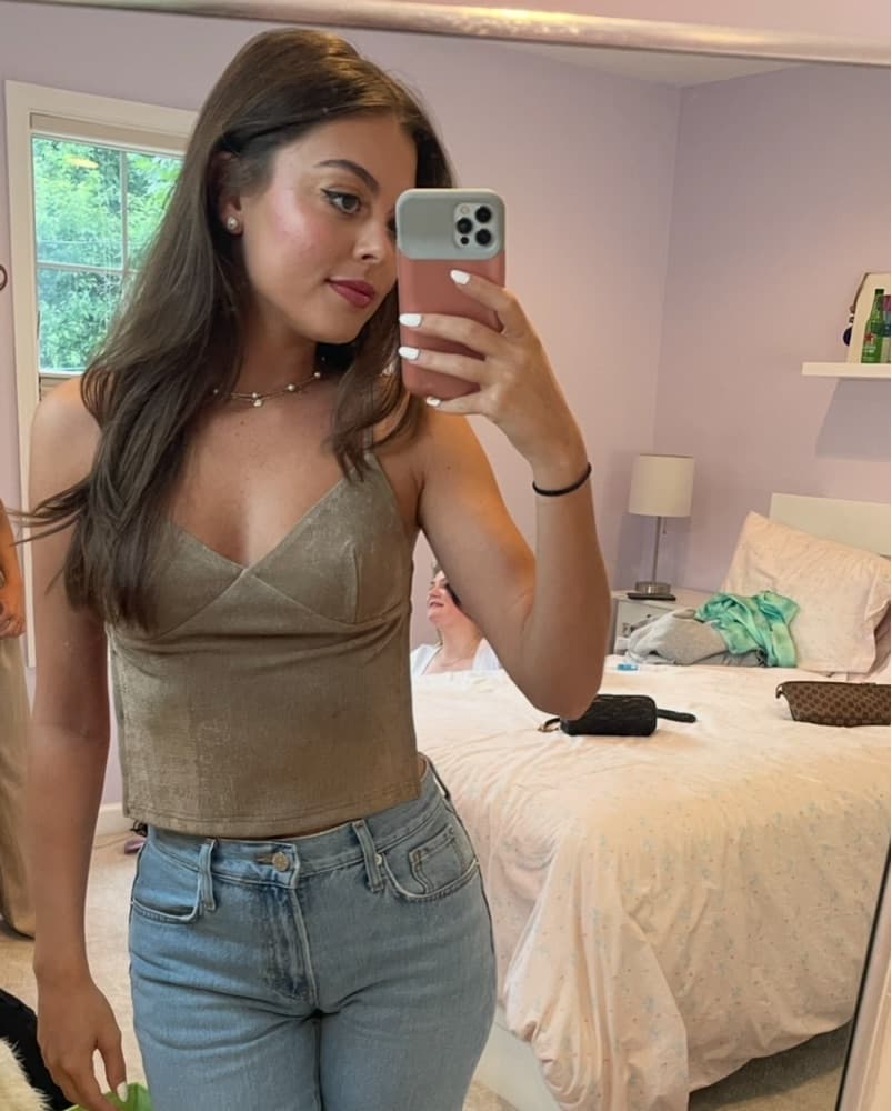 Backless Cropped Cami - Image 1