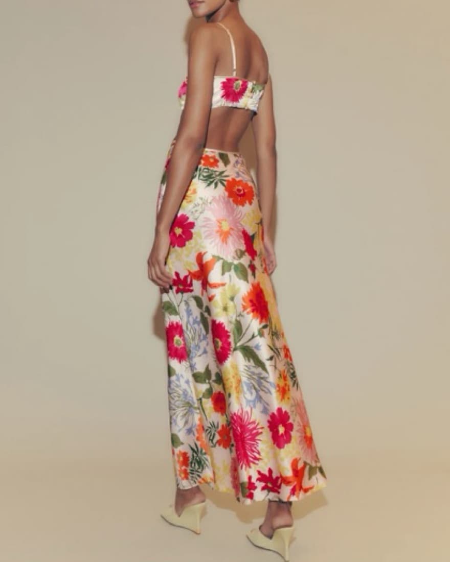 Reformation Poppies Silk Dress - Image 1
