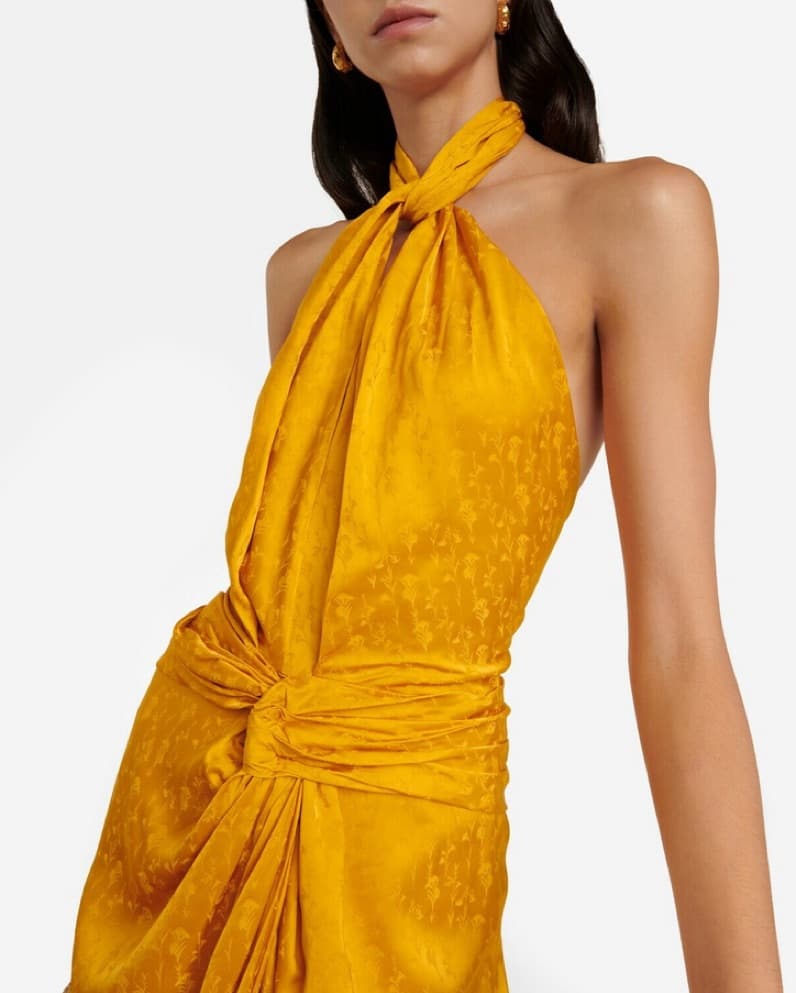 Johanna Ortiz Marigold Yellow Dress - Image 4