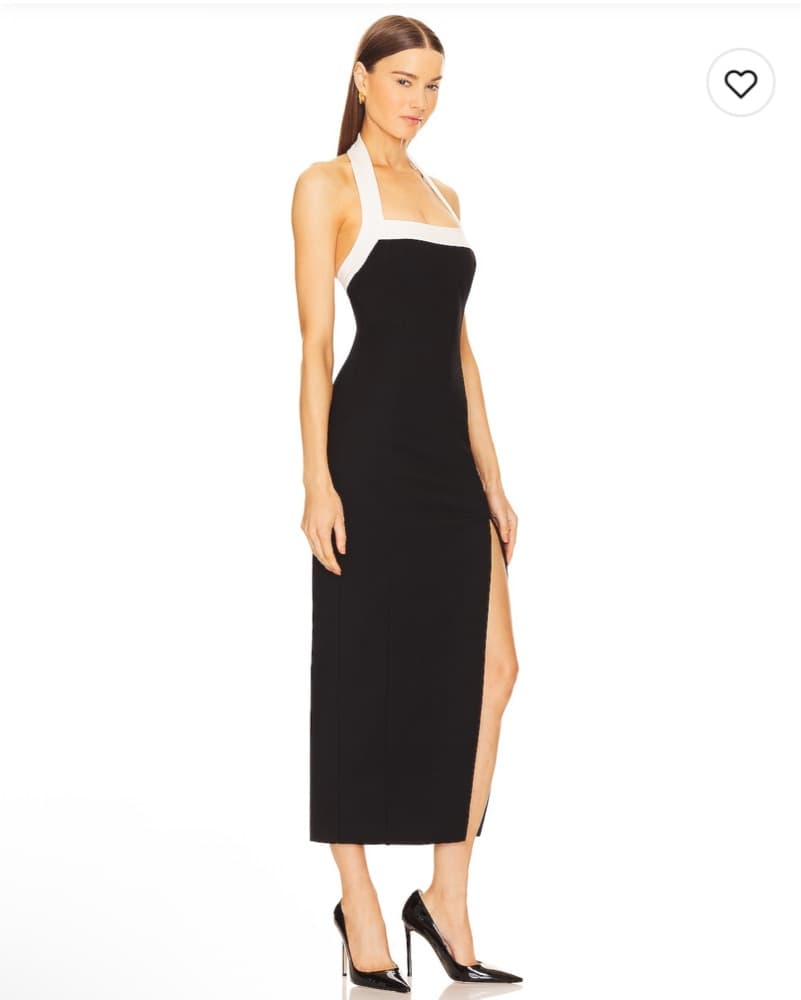 Nicholas Black Halter Midi Dress - Image 2