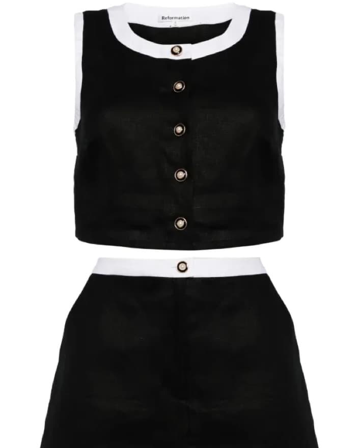 REFORMATION Roxy linen two-piece set - Image 2