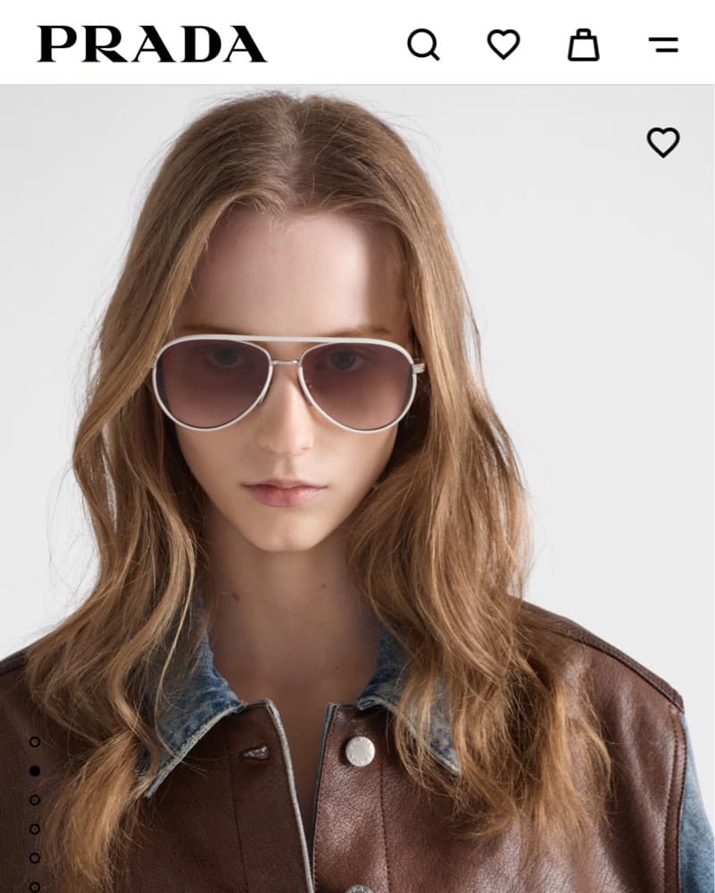 Prada B57S Aviator Sunglasses  - Image 1