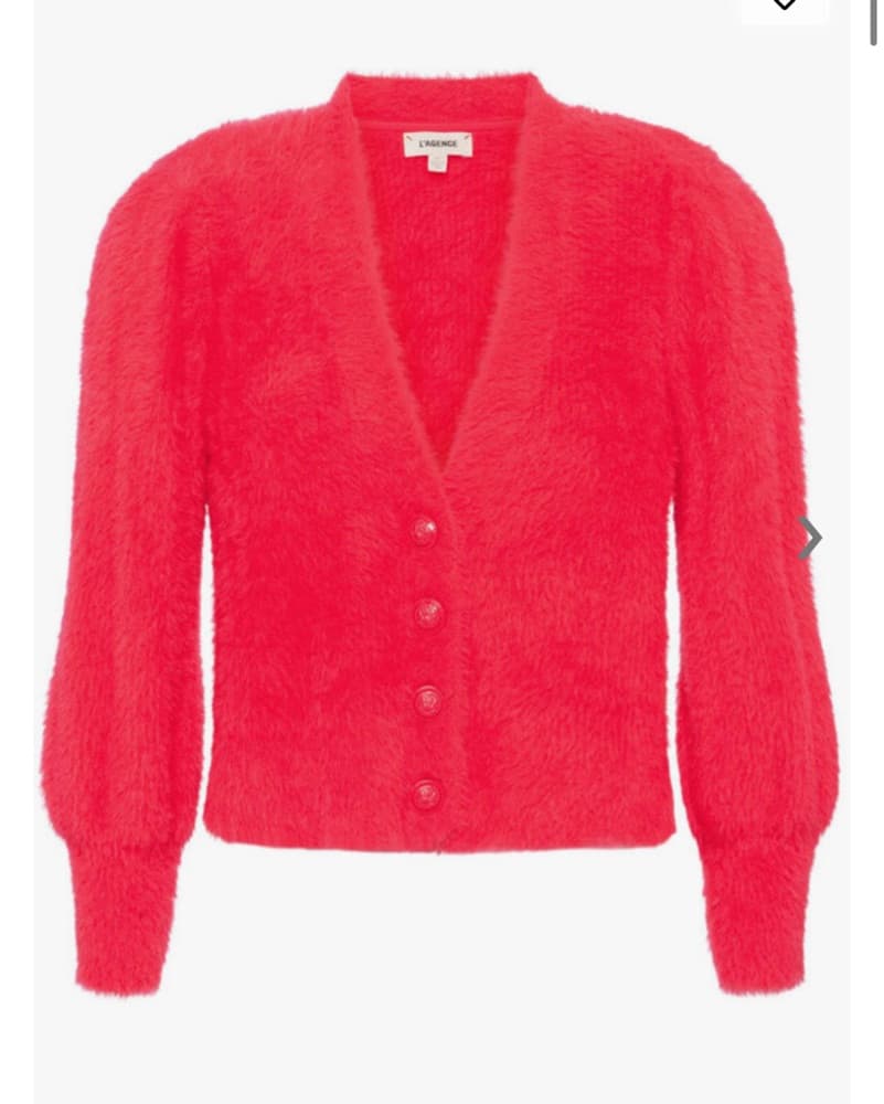 L’AGENCE Neon Pink Talulla Sweater - Image 2
