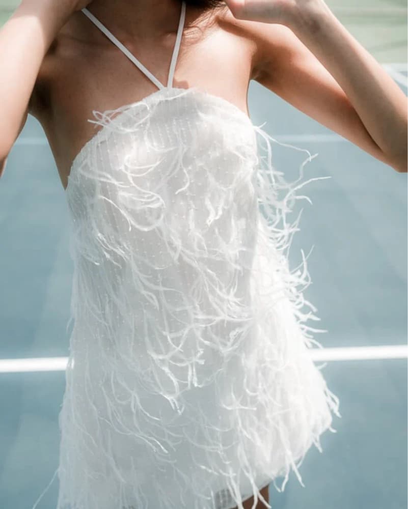 ELLIATT Feather Dress - Image 1