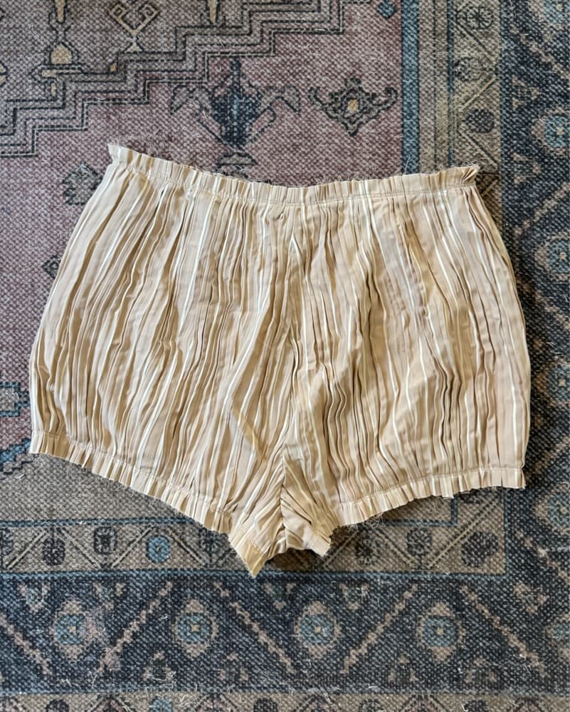 Khaite Pleated Micro Shorts - Image 3