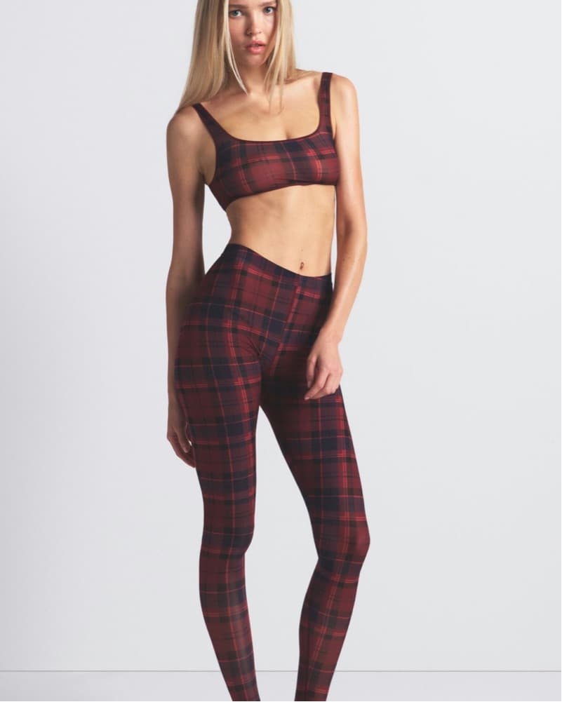 Skims Plaid Milky Sheer Bra - Image 3