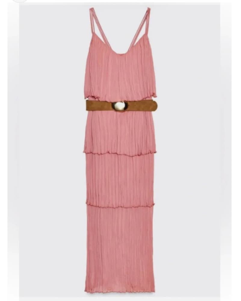 Zara Belted Ruffle Dress  - Image 2