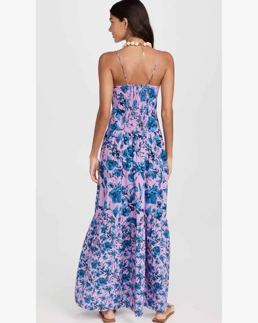 Playa Lucila Blue And Purple Maxi Dress - Image 3