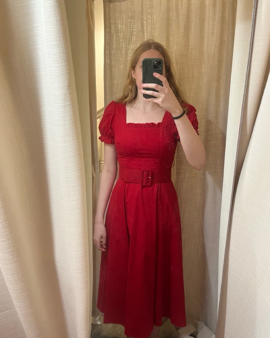 Staud Maryann Ruffle dress - Image 3