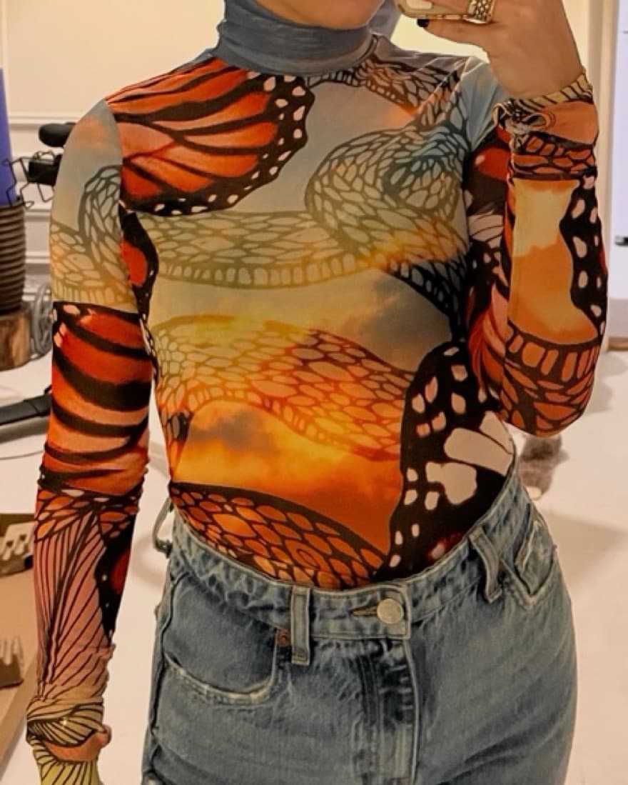 AFRM Zadie Top BUTTERFLY  - Image 1