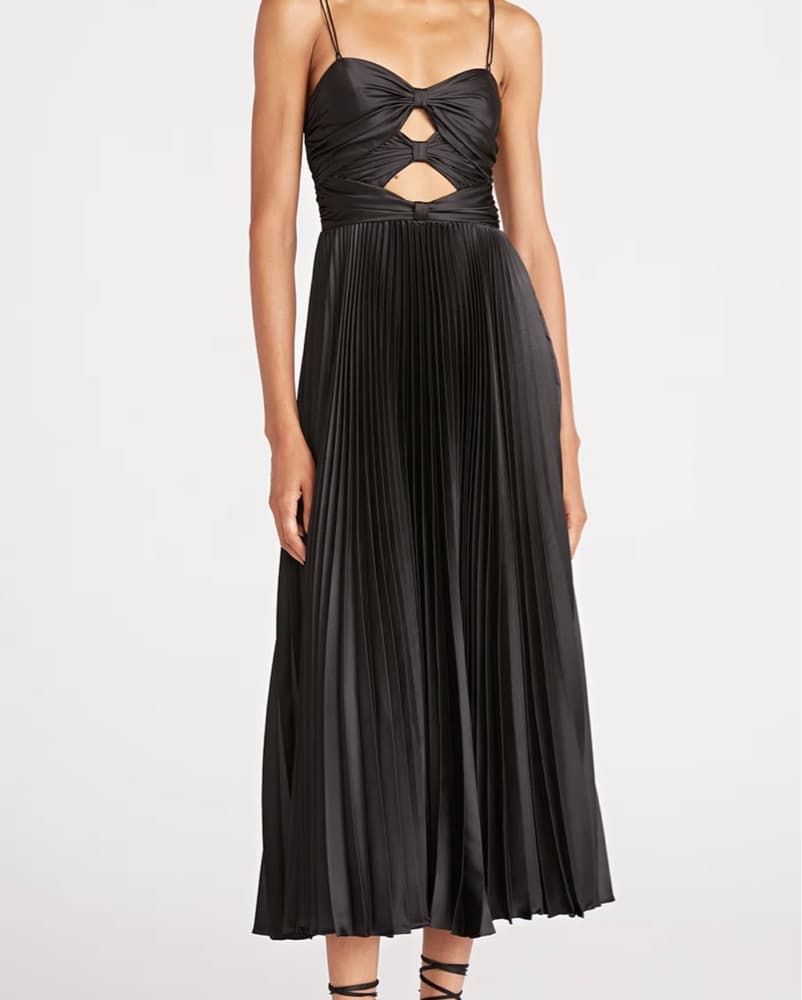 Amur Pleated Cutout Dress - Image 1