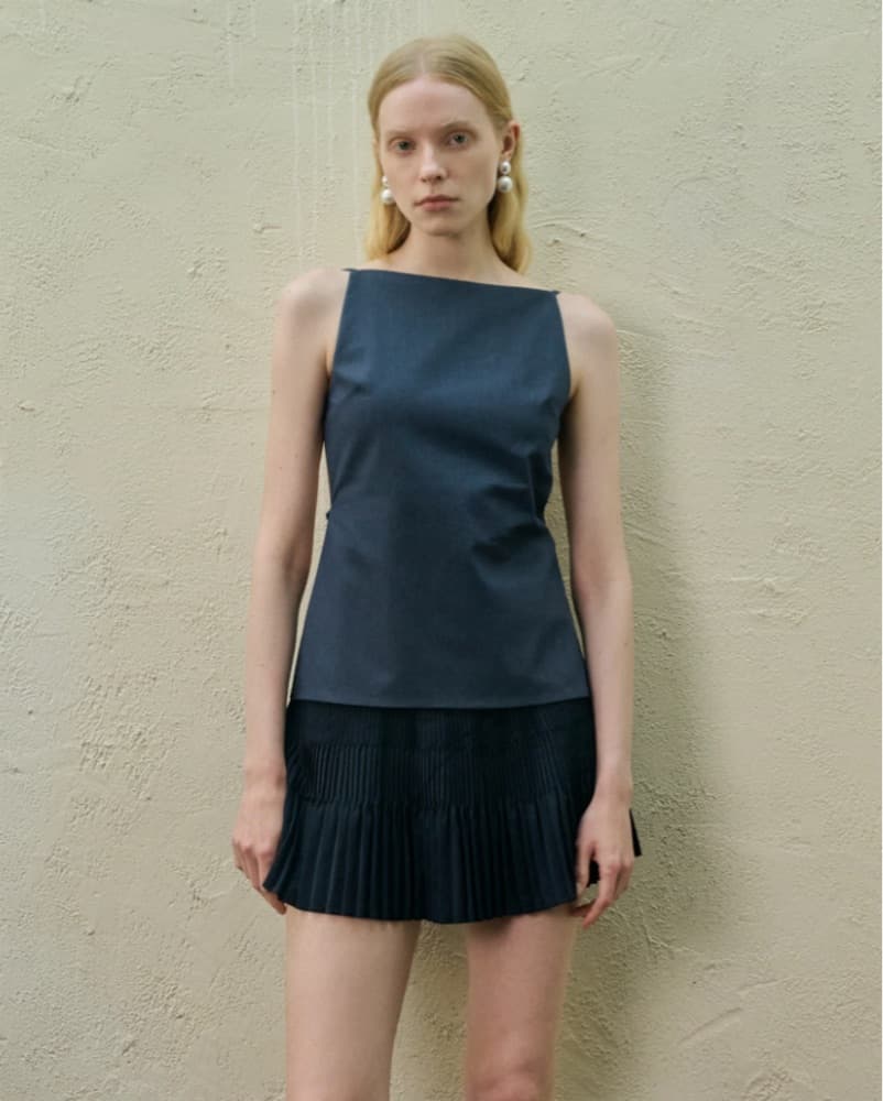 Navy Skirt + Top Set  - Image 2