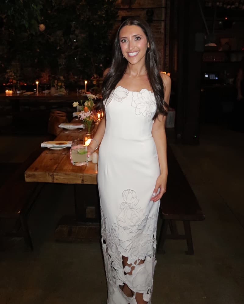 Leo Lin Rayma Floral-Applique Maxi Dress - Image 4