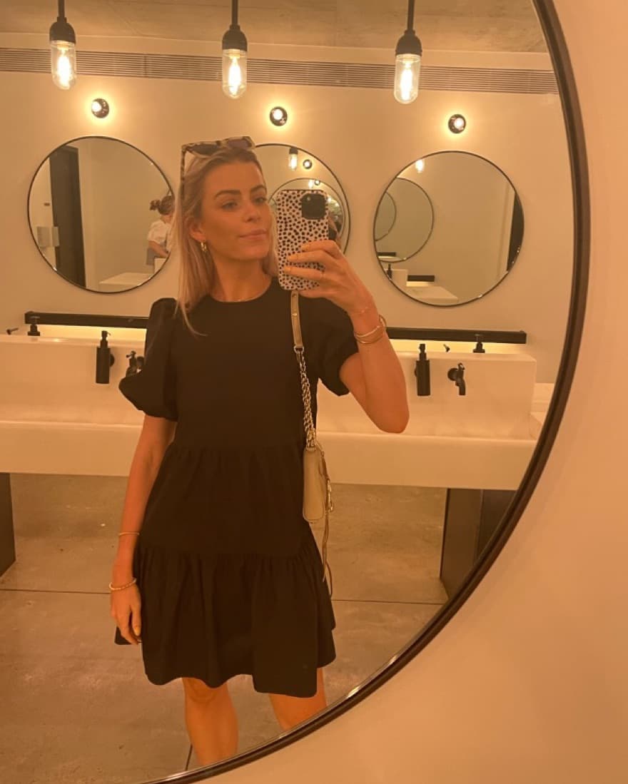 Zara Black Open Back Mini Dress - Image 3