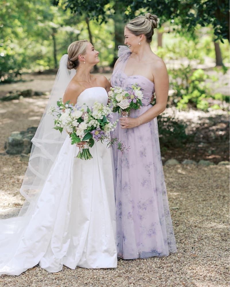 Ethereal Floral Black Tie Gown - Image 4
