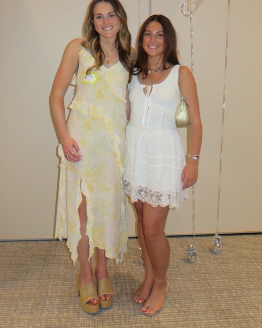 Butter Yellow floral wedding guest dress - Image 3