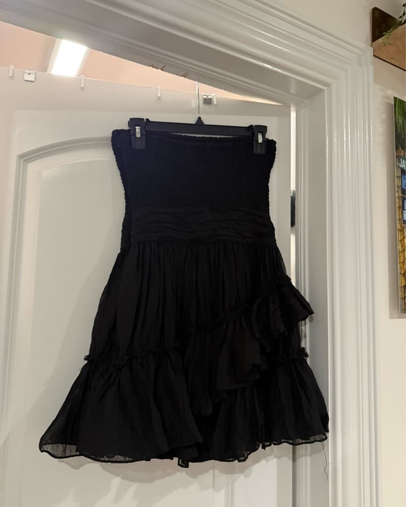Ramy Brook Black Strapless Mini Dress - Image 2