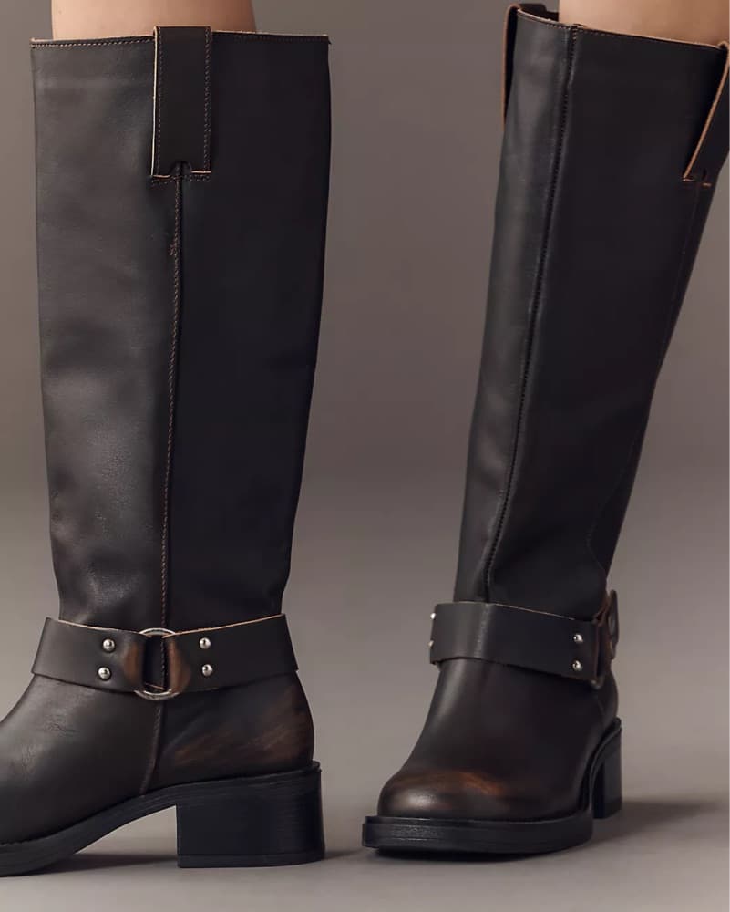 By Anthropologie Tall Moto Boots - Image 3