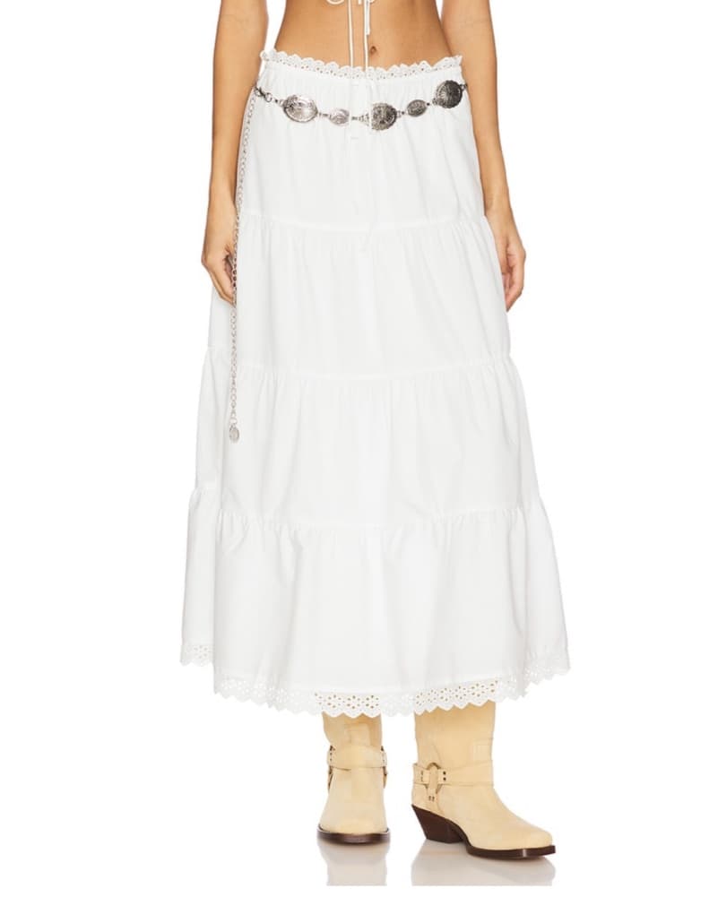 White Maxi Skirt  - Image 1