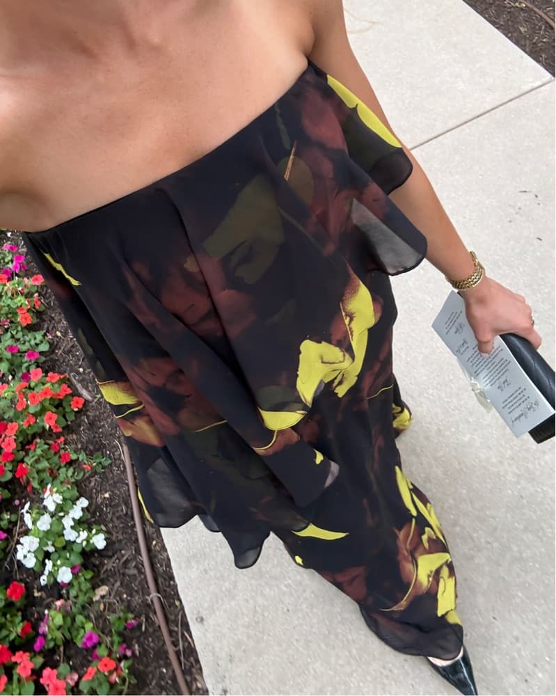 Yellow & Black Maxi Dress - Image 1