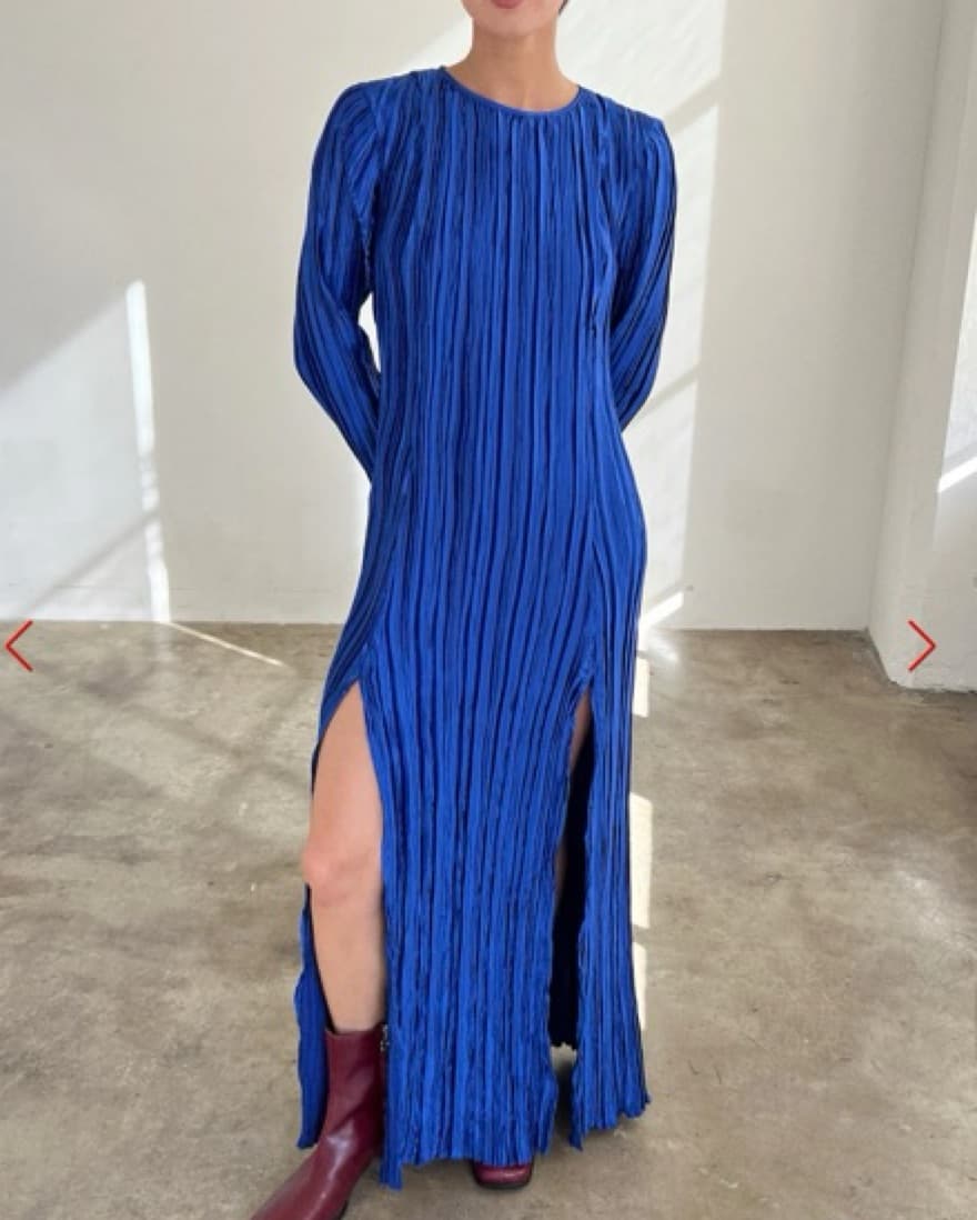 Blue Backless Long Dress (Laagam) - Image 3
