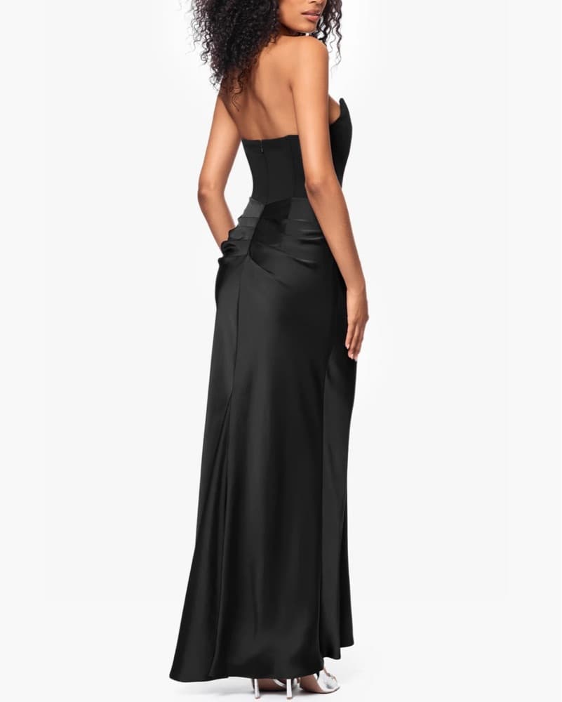 Betsy And Adam Strapless Gown  - Image 3