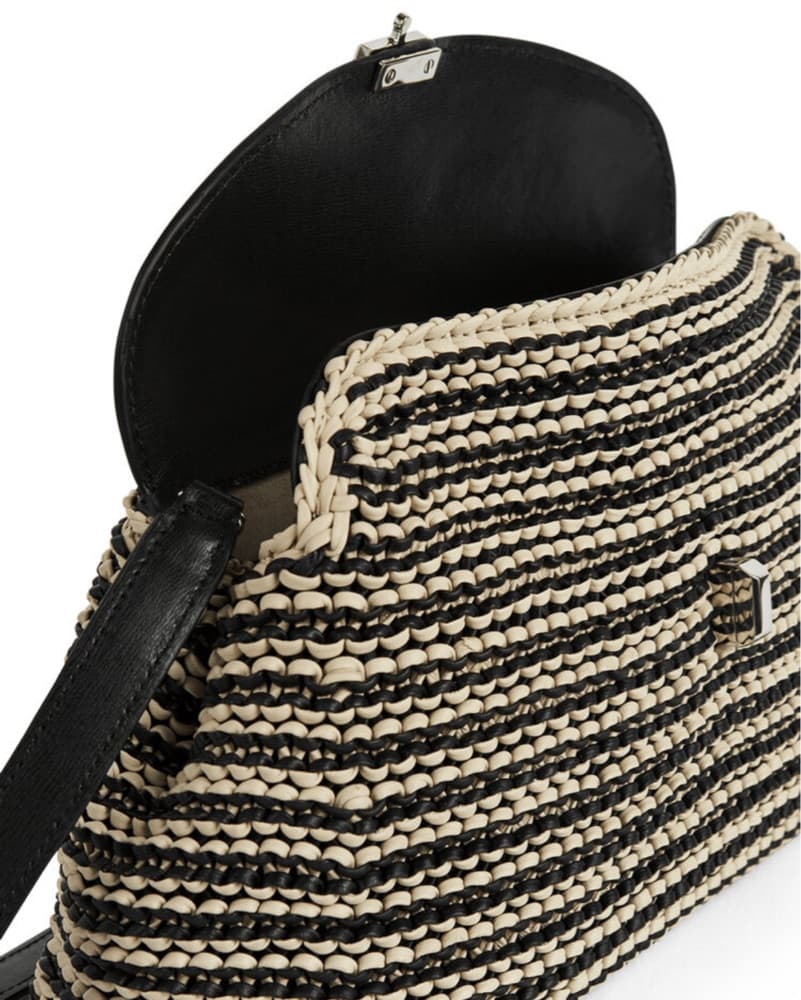 Toteme T Lock Woven Leather Clutch - Image 2