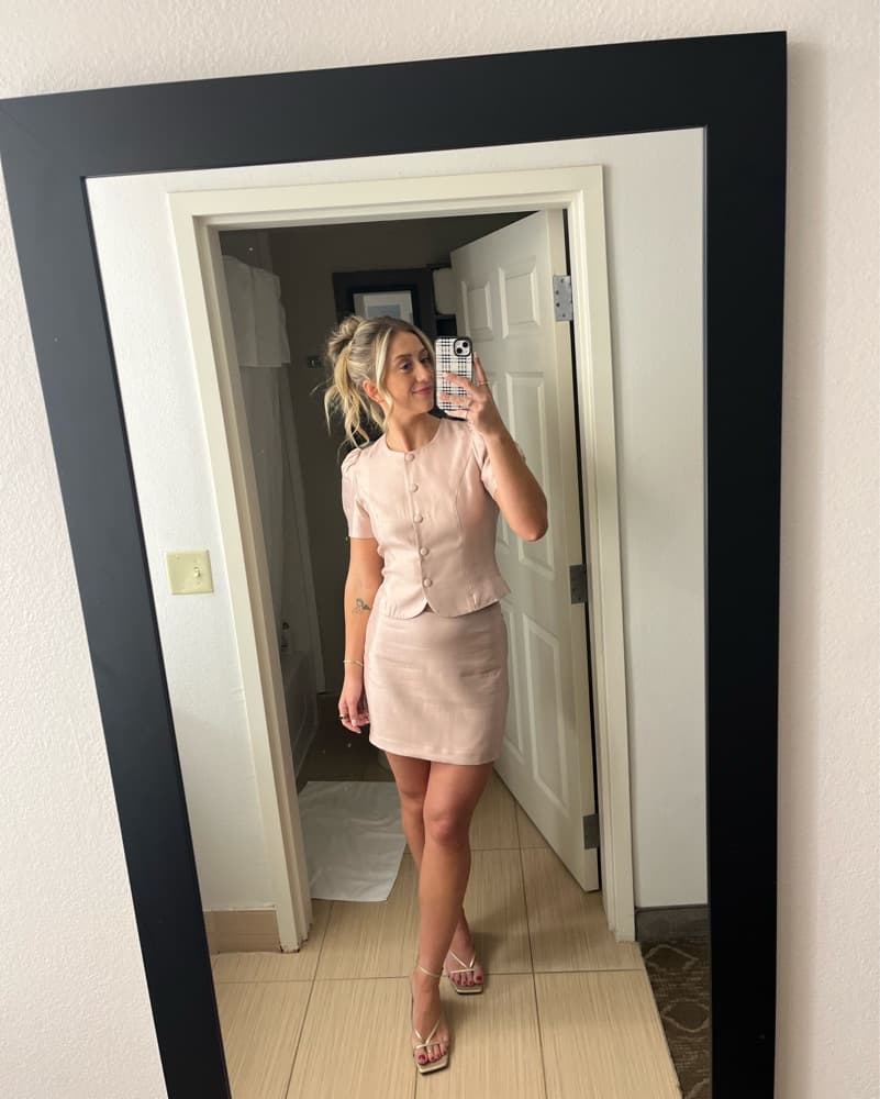 Reformation Mika Mini Skirt Set - Image 1