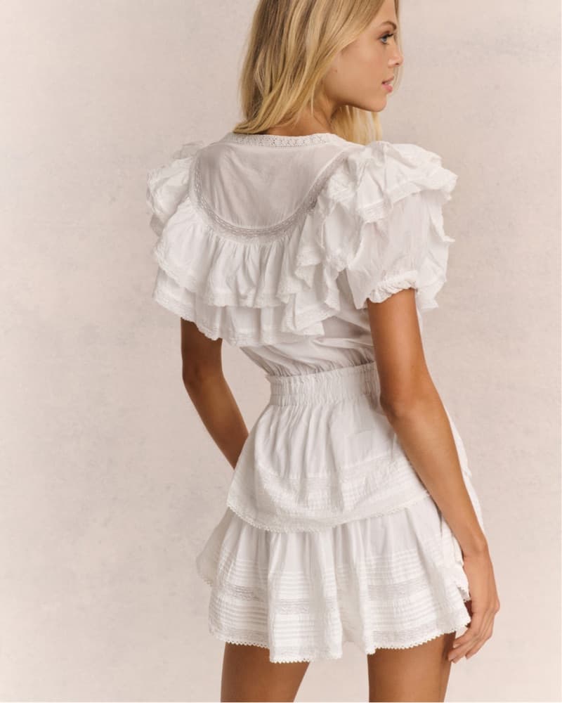 LoveShackFancy Liv ruffle dress - Image 4