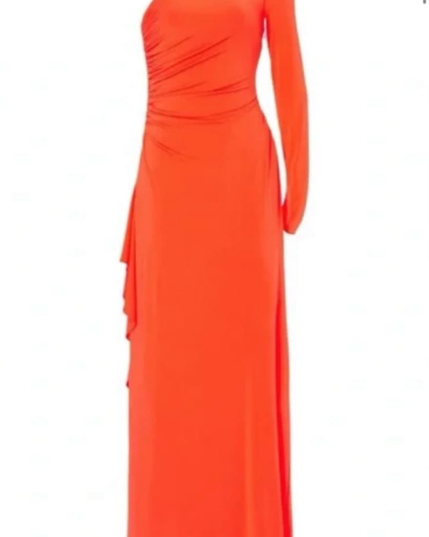 Halston Orange Gown - Image 2