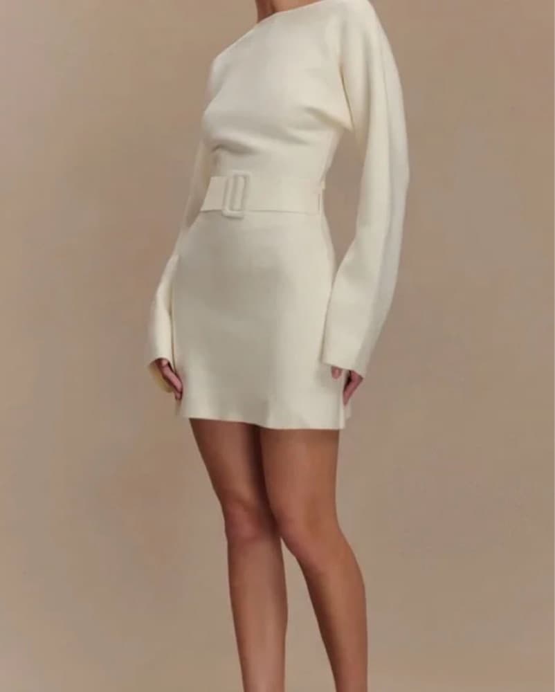 Cream/White Meshki Kassie Dress - Image 2