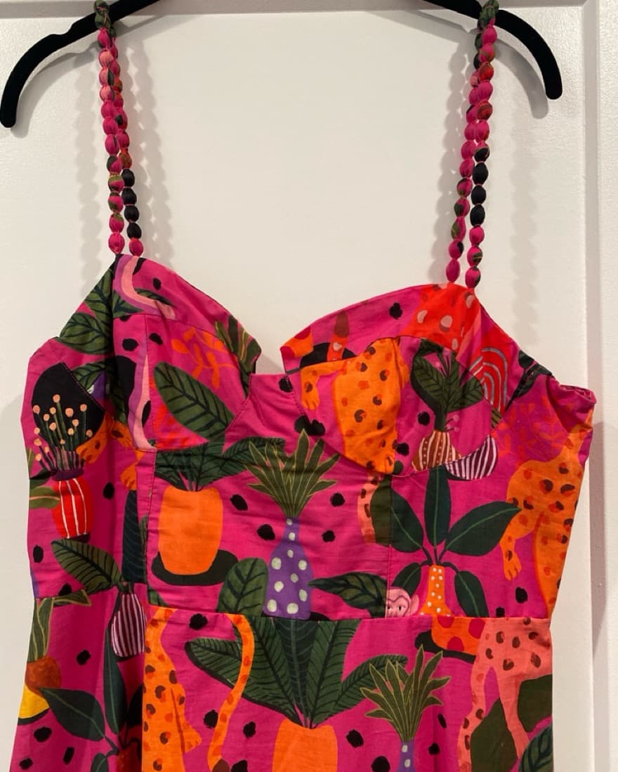Farm Rio Pink Jungle Dress - Image 2