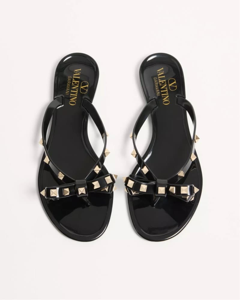 Valentino Rockstud Flip Flop Sandals - Image 1